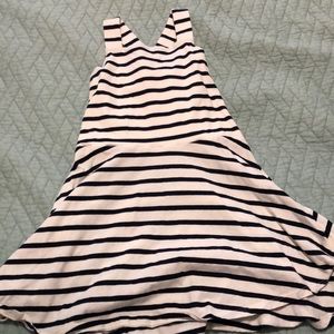 white and black dress